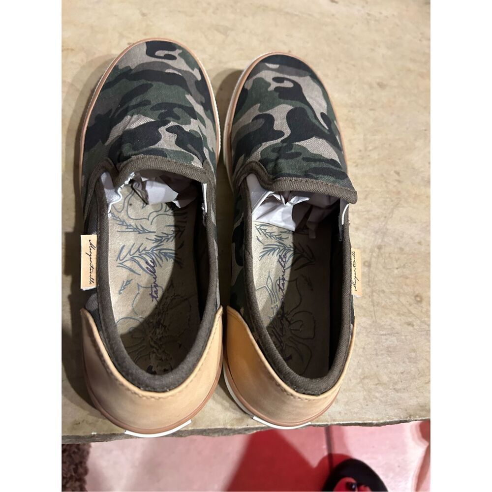 Margaritaville Camo Leather Slip On Casual Shoes Women’s Size 10 - Picture 4 of 12